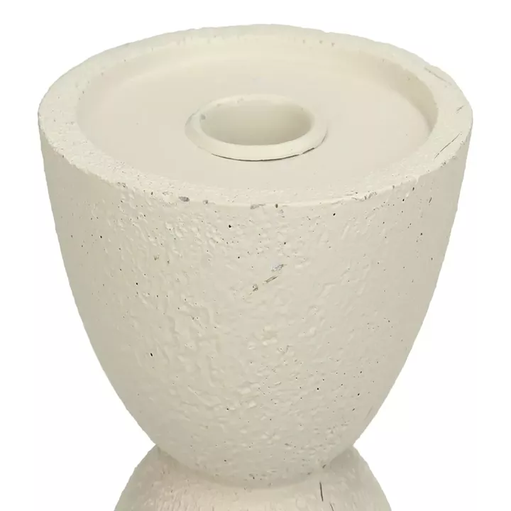 Κηροπήγιο ArteLibre Στολίδι Ιβουάρ Polyresin 11x11x15cm