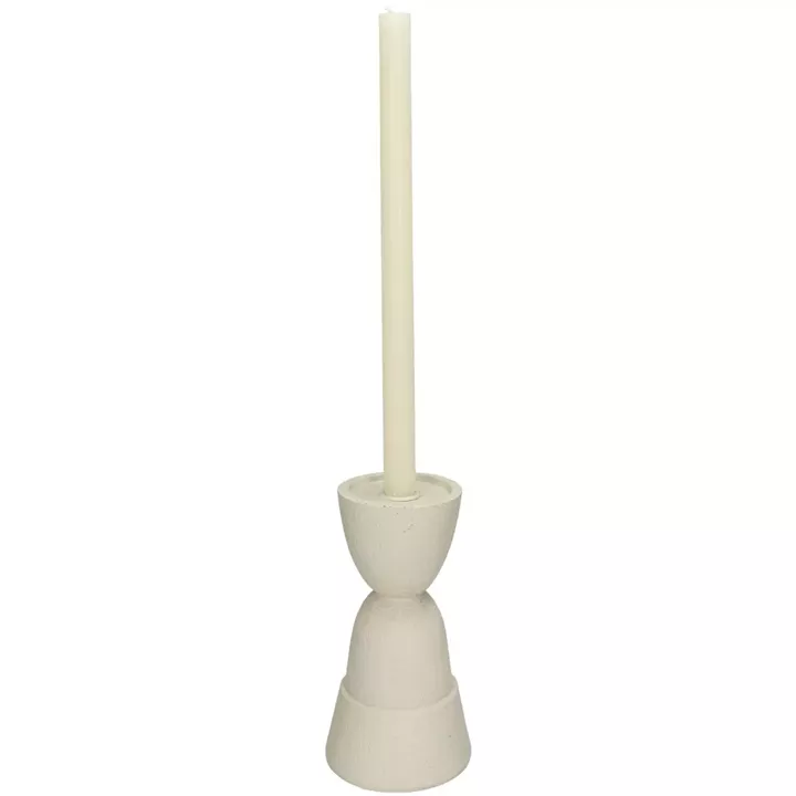 Κηροπήγιο ArteLibre Στολίδι Ιβουάρ Polyresin 11x11x15cm