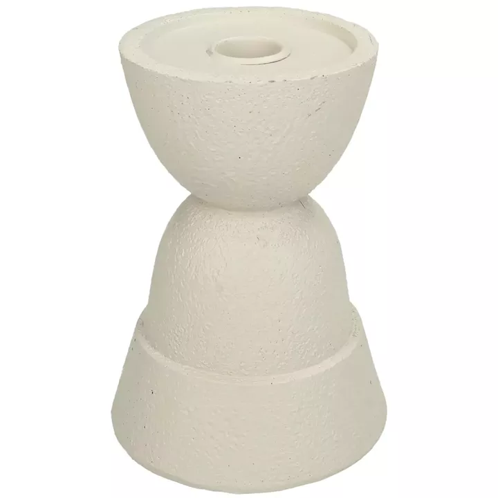 Κηροπήγιο ArteLibre Στολίδι Ιβουάρ Polyresin 11x11x15cm