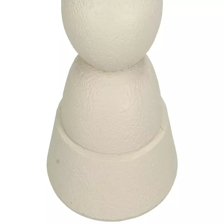 Κηροπήγιο ArteLibre Στολίδι Ιβουάρ Polyresin 11x11x23cm