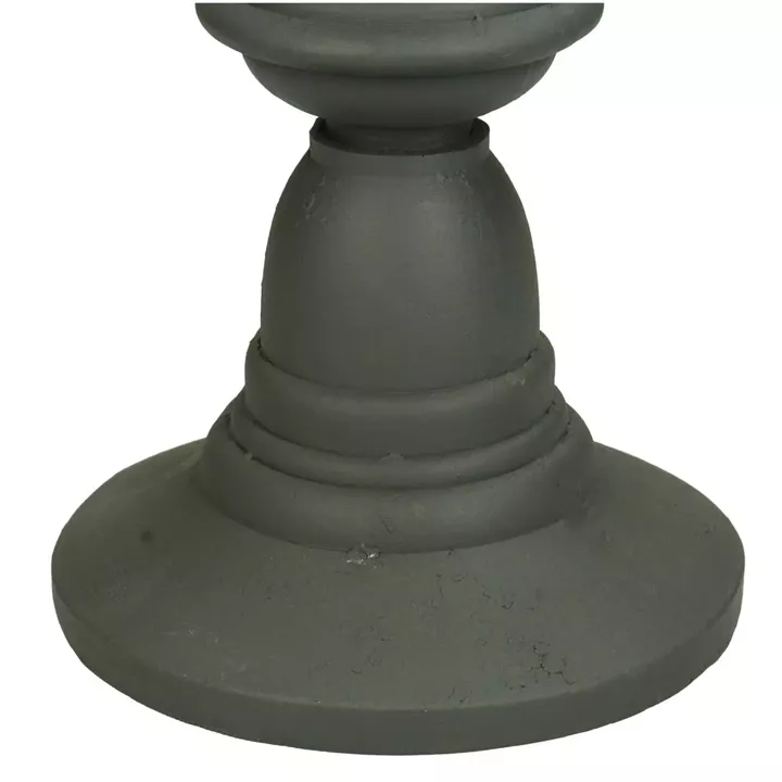 Κηροπήγιο ArteLibre Γκρι Polyresin 13.5x13.5x41cm