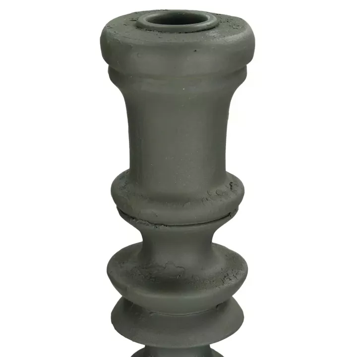 Κηροπήγιο ArteLibre Γκρι Polyresin 12.5x12.5x48cm