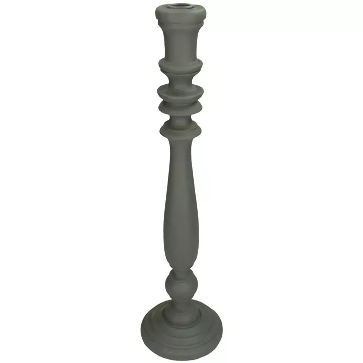 Κηροπήγιο ArteLibre Γκρι Polyresin 12.5x12.5x48cm