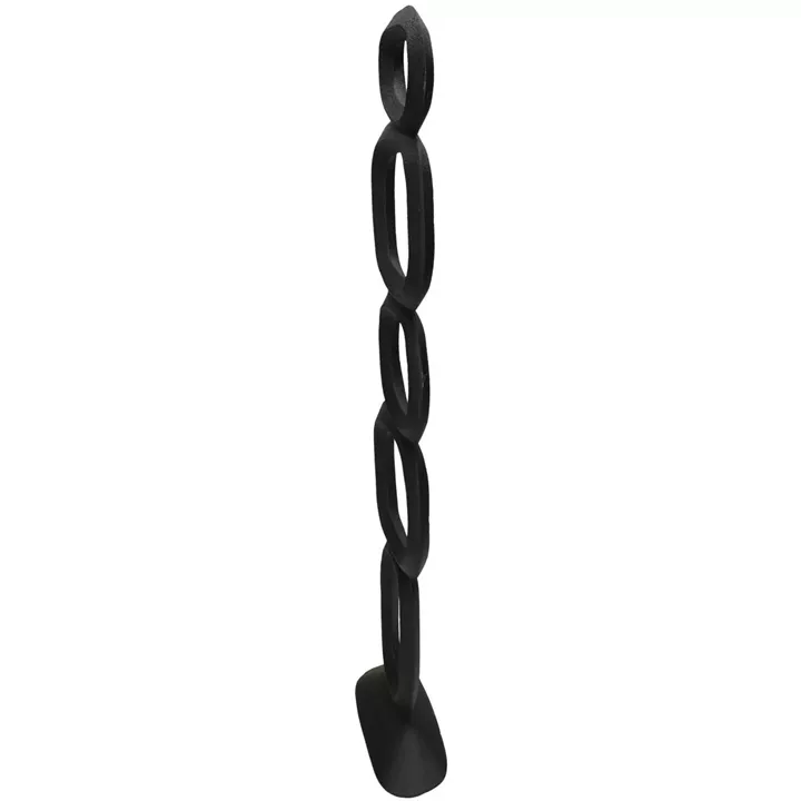 Διακοσμητικό ArteLibre Οργανικό Μαύρο Αλουμίνιο 14.5x7x48cm