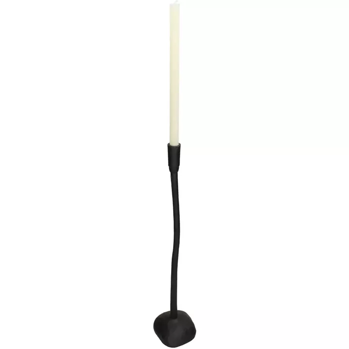 Κηροπήγιο ArteLibre Μαύρο Αλουμίνιο 13x12x42cm