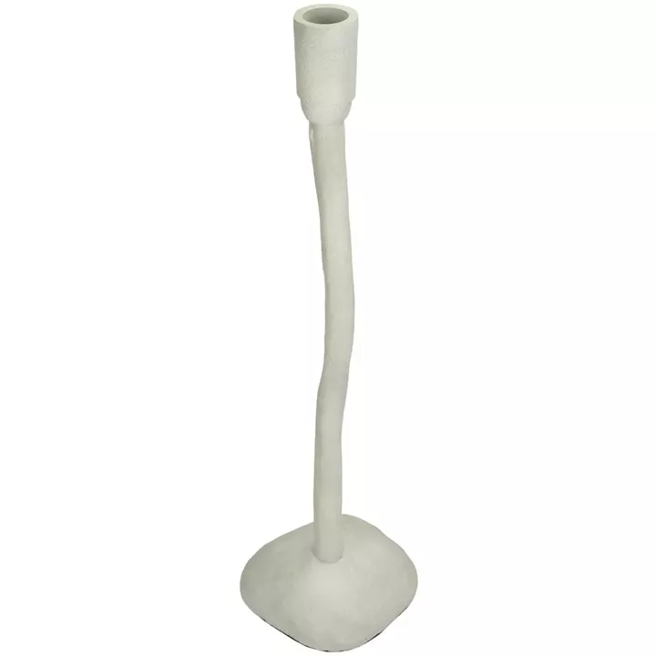 Κηροπήγιο ArteLibre Ιβουάρ Αλουμίνιο 13x12x42cm