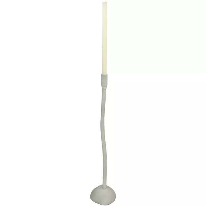 Κηροπήγιο ArteLibre Ιβουάρ Αλουμίνιο 14x13x52cm