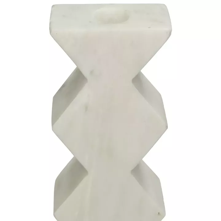 Κηροπήγιο ArteLibre Λευκό Μάρμαρο 8x4x15.5cm