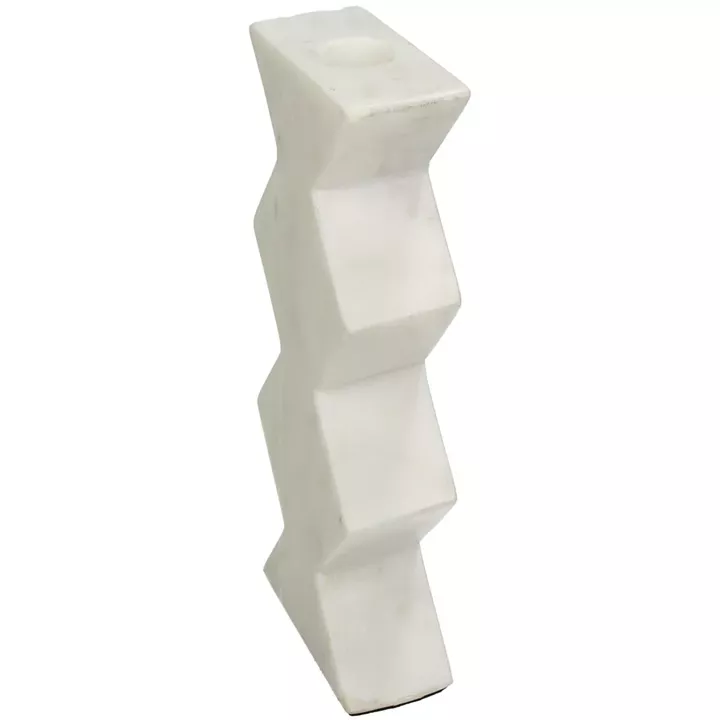 Κηροπήγιο ArteLibre Λευκό Μάρμαρο 8x4x15.5cm