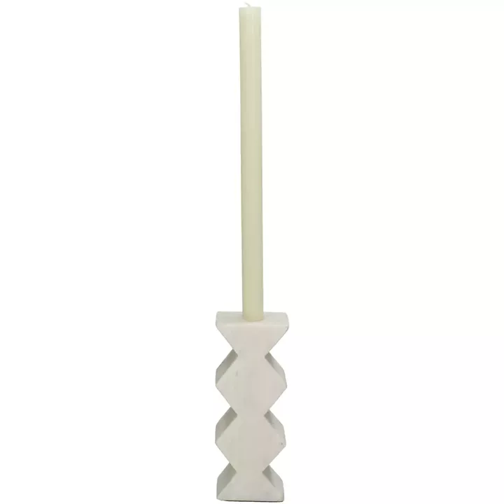 Κηροπήγιο ArteLibre Λευκό Μάρμαρο 8x4x15.5cm