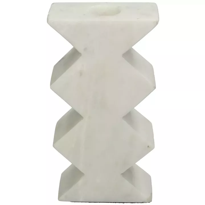 Κηροπήγιο ArteLibre Λευκό Μάρμαρο 8x4x15.5cm