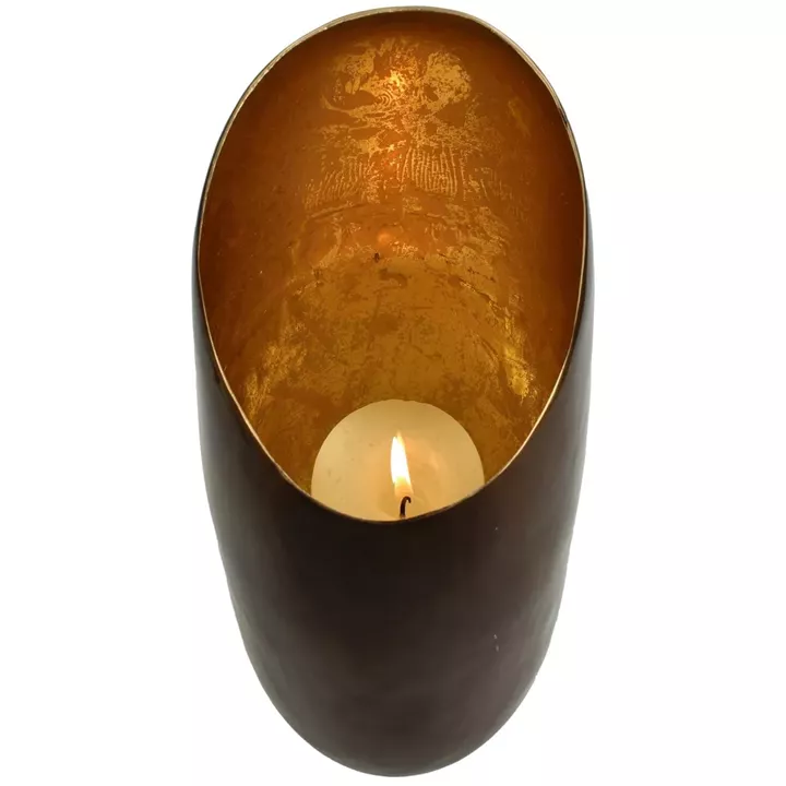 Κηροπήγιο ArteLibre Μπρονζέ Αλουμίνιο 13.5x13.5x20cm