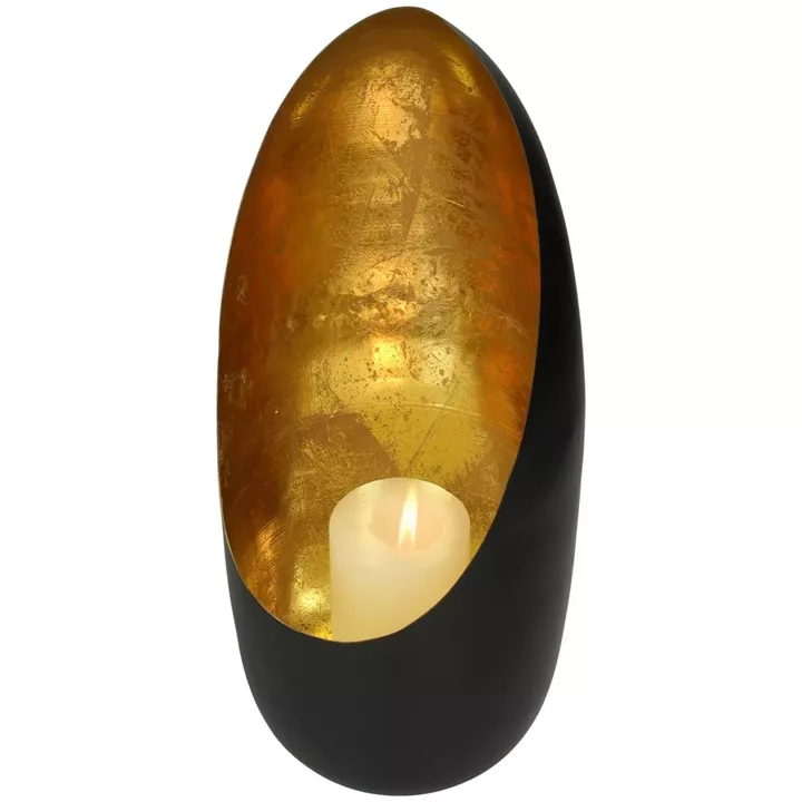 Κηροπήγιο ArteLibre Μαύρο Μέταλλο 17x17x27cm