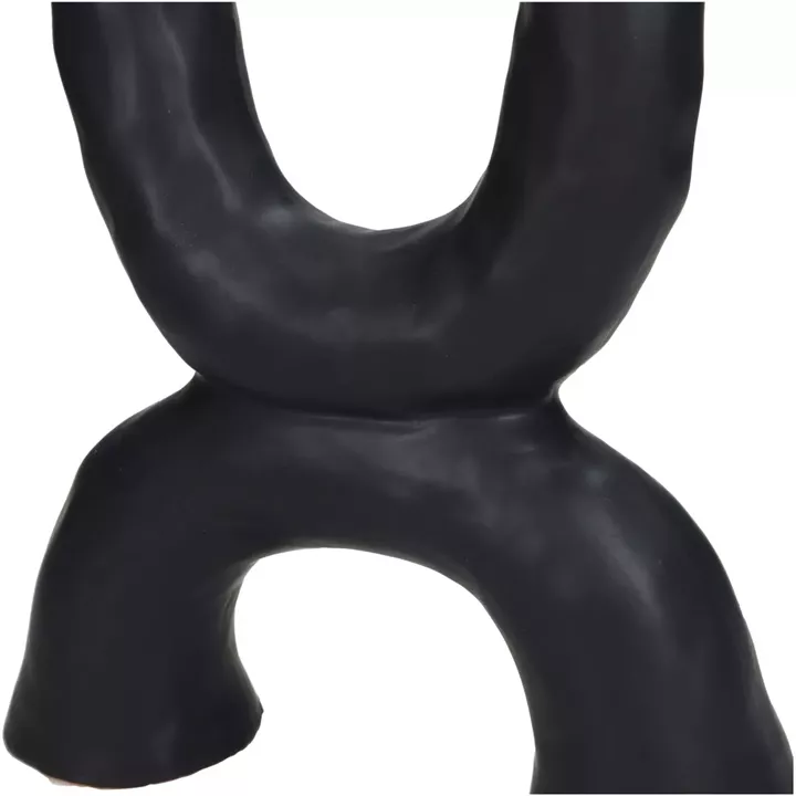 Κηροπήγιο ArteLibre Μαύρο Κεραμικό 20.5x6.5x31cm