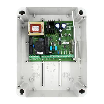 Πίνακας SEAV LRS 2035 ALARM για ρολό 230V με ενσωματωμένο δέκτη και συναγερμό 2 ενσύρματων ζωνών, ενσωματωμένος φορτιστής μπαταρίας