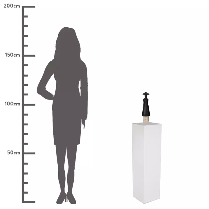 Διακοσμητικό ArteLibre Φιγούρα Άνθρωπος Κεραμικό Μαύρο 9x8x31.5cm