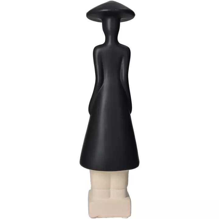 Διακοσμητικό ArteLibre Φιγούρα Άνθρωπος Κεραμικό Μαύρο 9x8x31.5cm