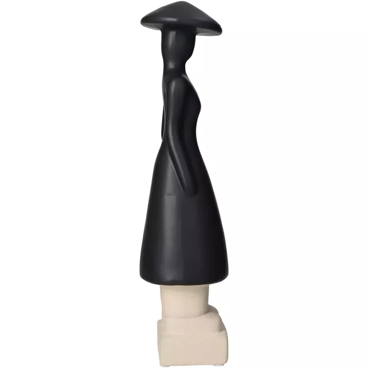 Διακοσμητικό ArteLibre Φιγούρα Άνθρωπος Κεραμικό Μαύρο 9x8x31.5cm