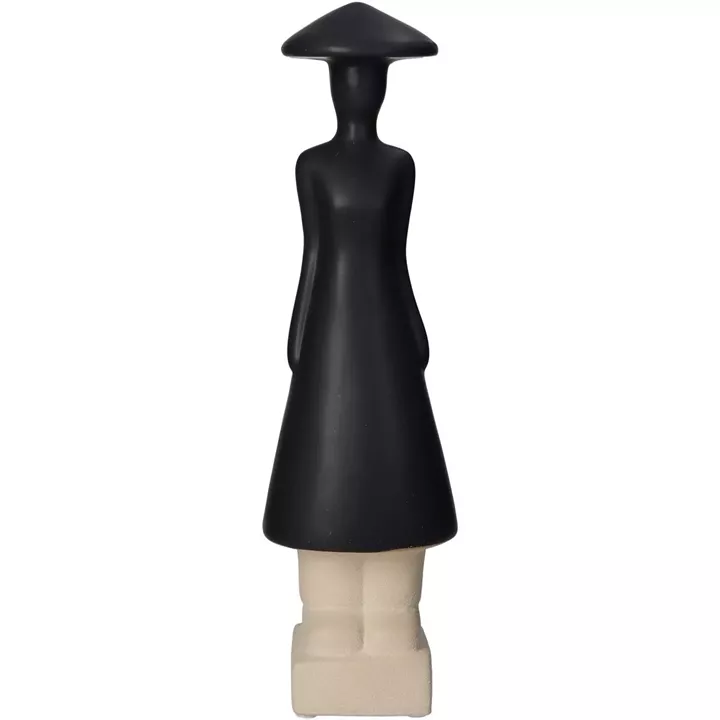 Διακοσμητικό ArteLibre Φιγούρα Άνθρωπος Κεραμικό Μαύρο 9x8x31.5cm