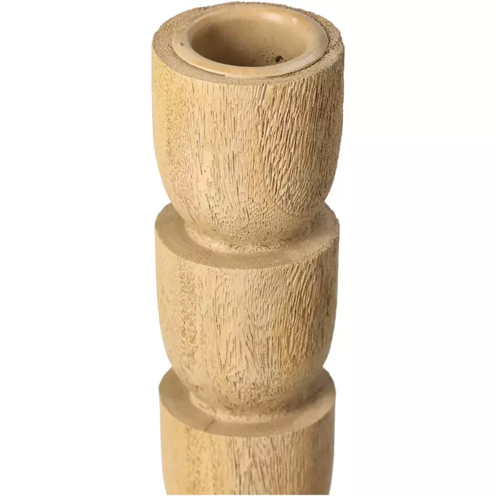 Κηροπήγιο ArteLibre Φυσικό Polyresin 8x8x30cm