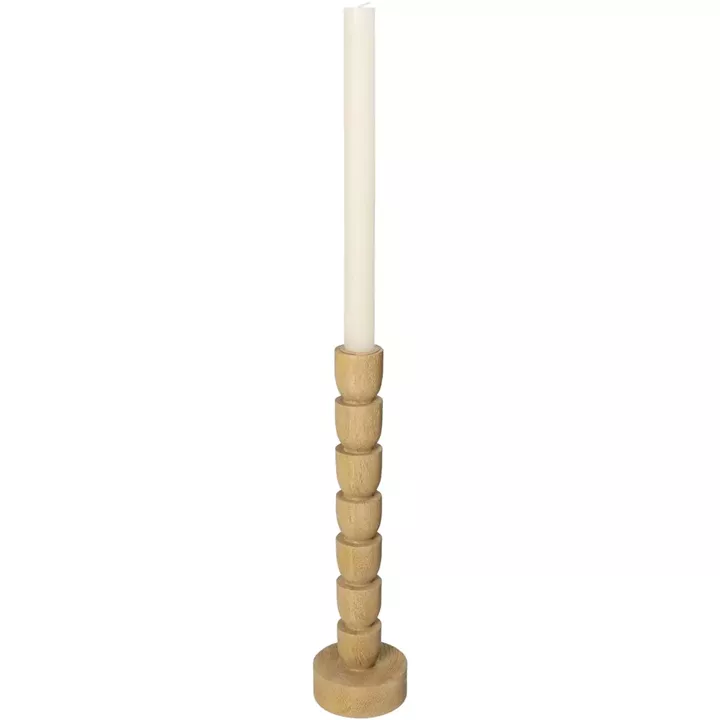 Κηροπήγιο ArteLibre Φυσικό Polyresin 8x8x30cm