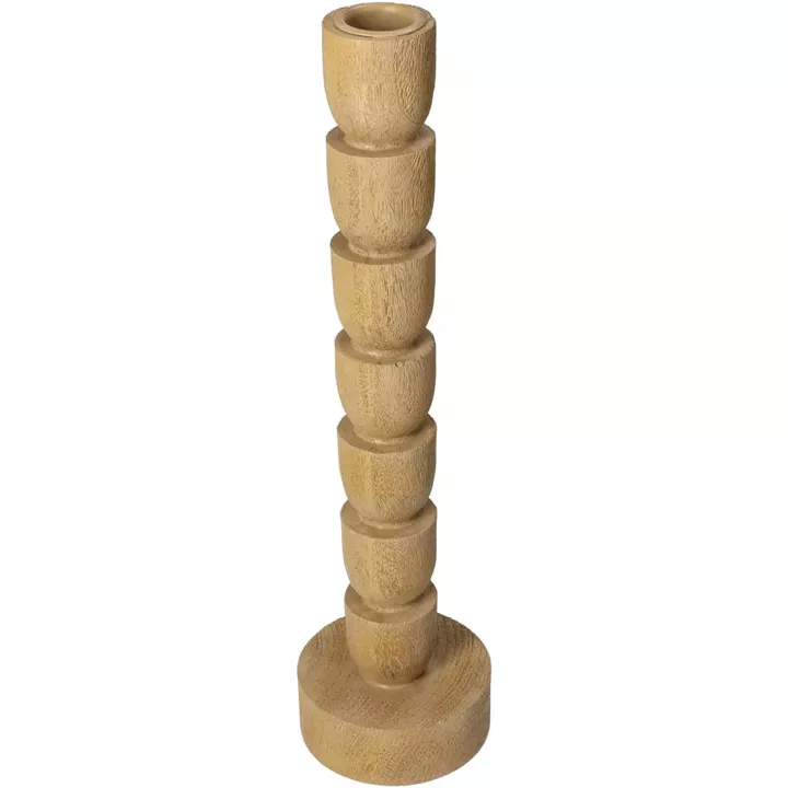 Κηροπήγιο ArteLibre Φυσικό Polyresin 8x8x30cm