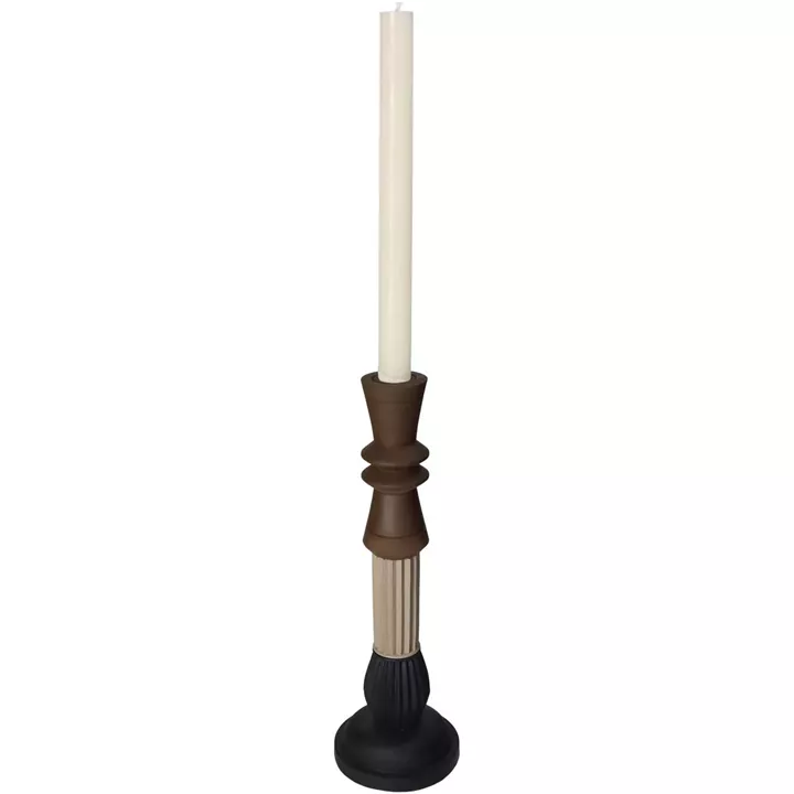 Κηροπήγιο ArteLibre Πολύχρωμο Polyresin 10x10x32cm