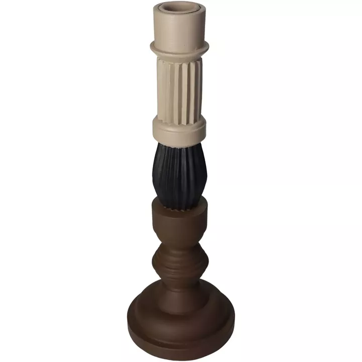 Κηροπήγιο ArteLibre Πολύχρωμο Polyresin 10x10x30cm