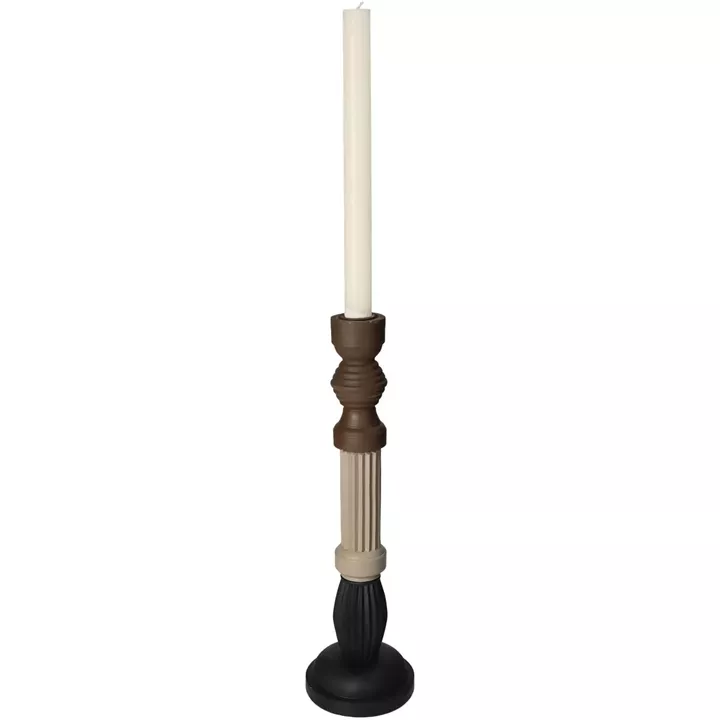 Κηροπήγιο ArteLibre Πολύχρωμο Polyresin 10x10x36cm