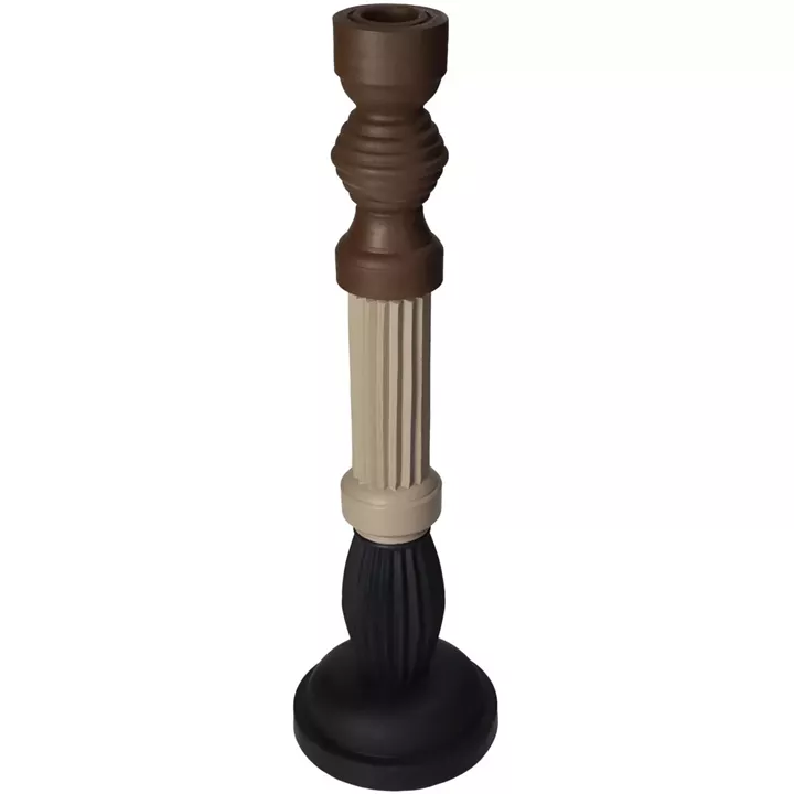 Κηροπήγιο ArteLibre Πολύχρωμο Polyresin 10x10x36cm