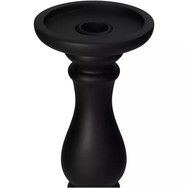 Κηροπήγιο ArteLibre Μαύρο Polyresin 10.2x10.2x32.5cm