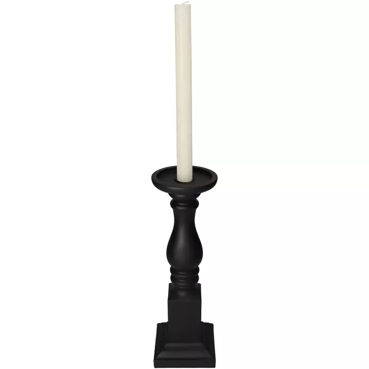 Κηροπήγιο ArteLibre Μαύρο Polyresin 10.2x10.2x32.5cm