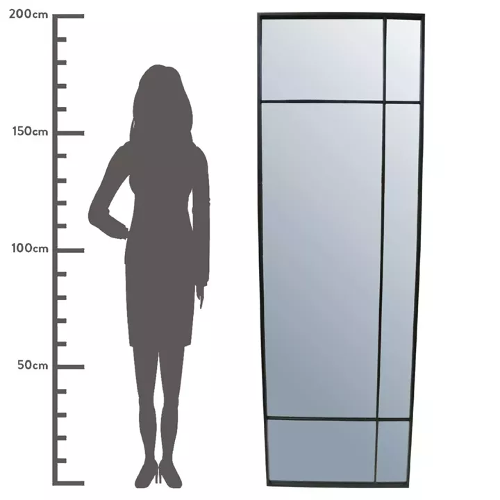 Καθρέπτης ArteLibre Μαύρο Μέταλλο 64.5x3x200cm