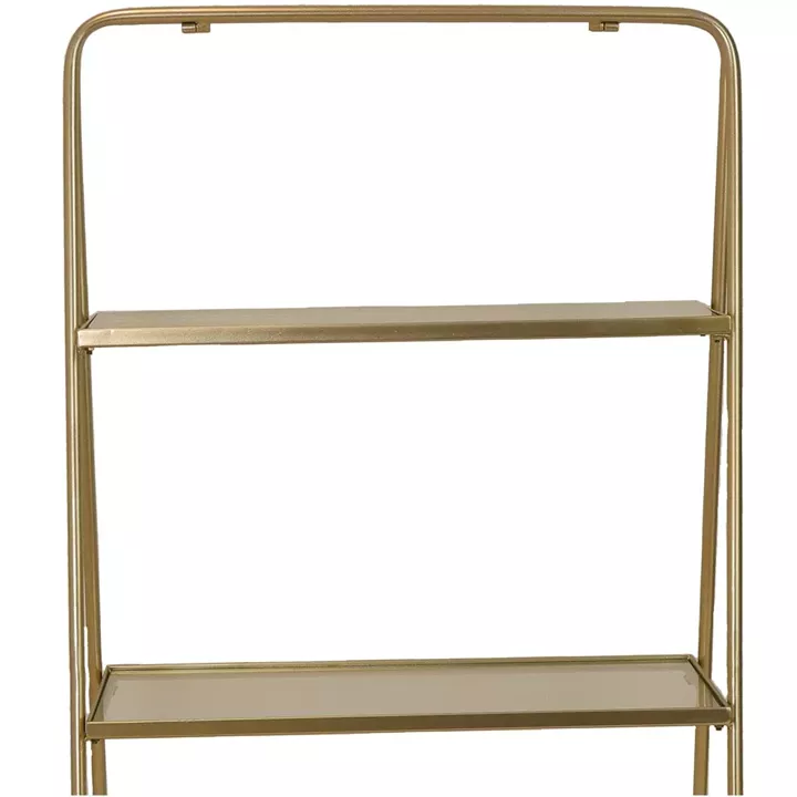 Ραφιέρα ArteLibre Χρυσό Μέταλλο 57x37x110cm