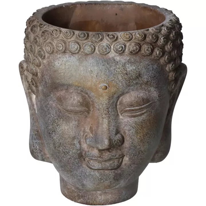 Κασπώ ArteLibre Βούδας Καφέ Τσιμέντο 15x13.5x16.5cm