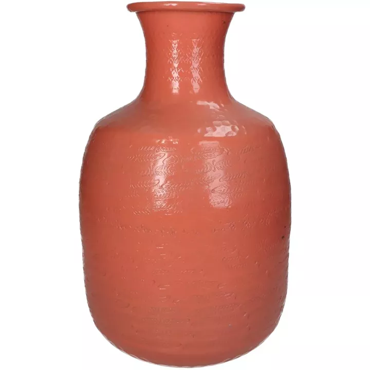 Βάζο ArteLibre Ροζ Αλουμίνιο 21x21x34cm