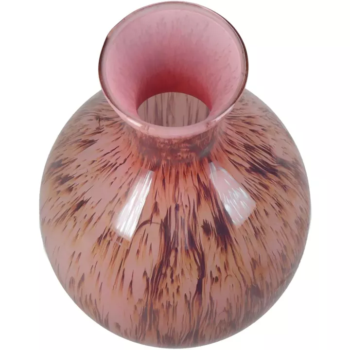 Βάζο ArteLibre Ροζ Γυαλί 16x16x25cm