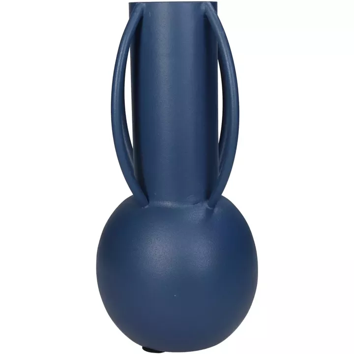 Βάζο ArteLibre Μπλε Μέταλλο 11x11x24cm