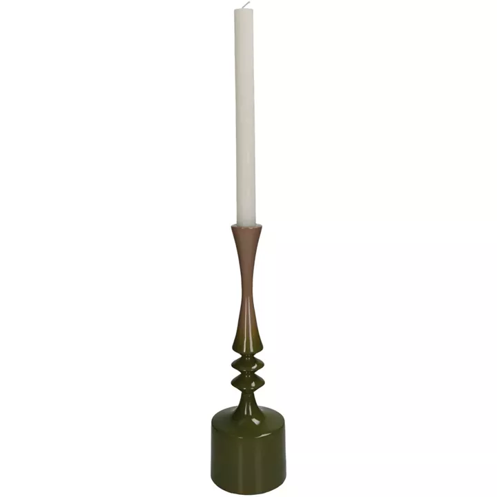 Κηροπήγιο ArteLibre Πράσινο Αλουμίνιο 10x10x33cm