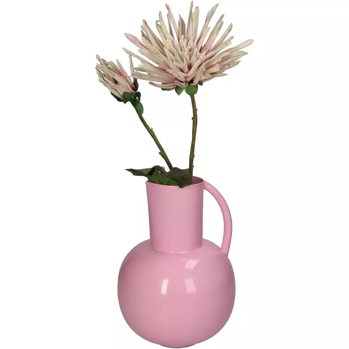 Βάζο ArteLibre Ροζ Μέταλλο 17x17.5x25cm
