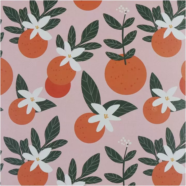 Δίσκος ArteLibre Πορτοκάλια Πολύχρωμο Μέταλλο 33x33x1.5cm