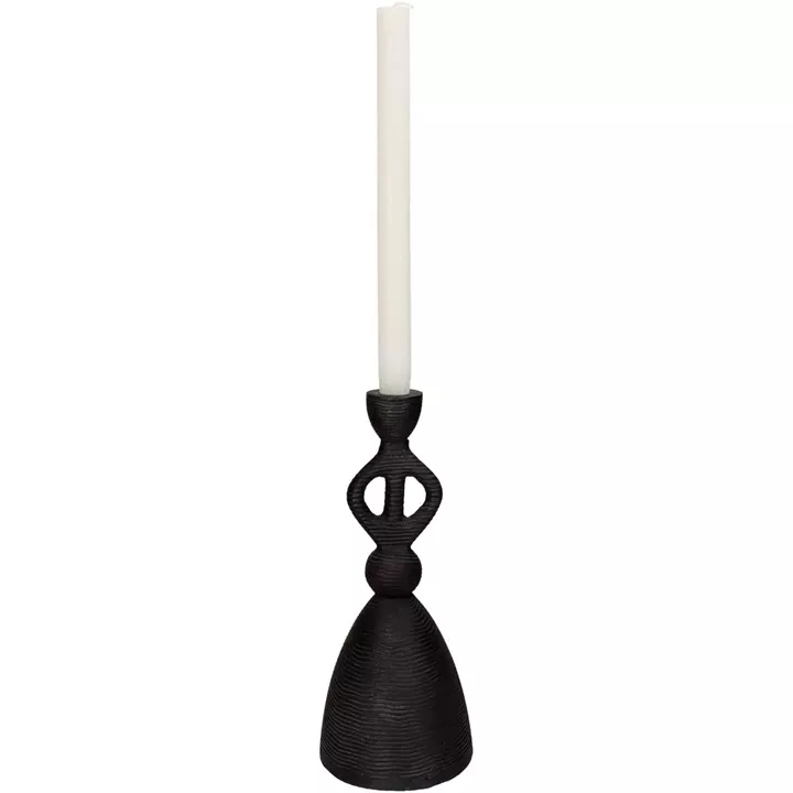 Κηροπήγιο ArteLibre Μαύρο Αλουμίνιο 11.5x11.5x27cm