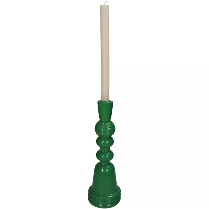 Κηροπήγιο ArteLibre Πράσινο Polyresin 10x10x30cm