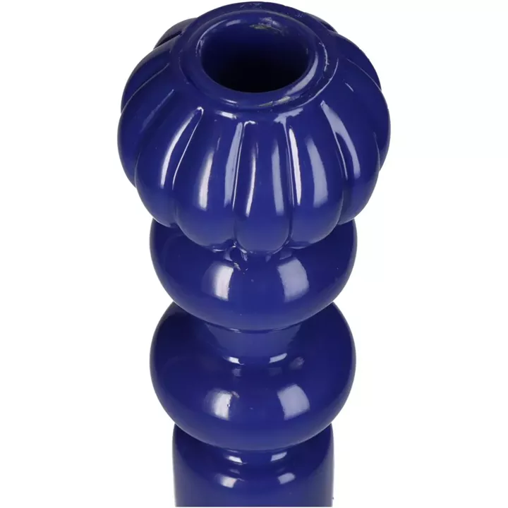 Κηροπήγιο ArteLibre Μπλε Polyresin 10x10x35cm