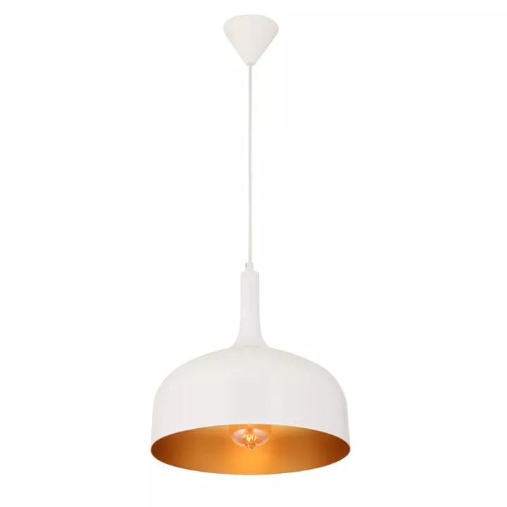 Φωτιστικό Κρεμαστό ArteLibre TITU Λευκό Μέταλλο 30x82cm