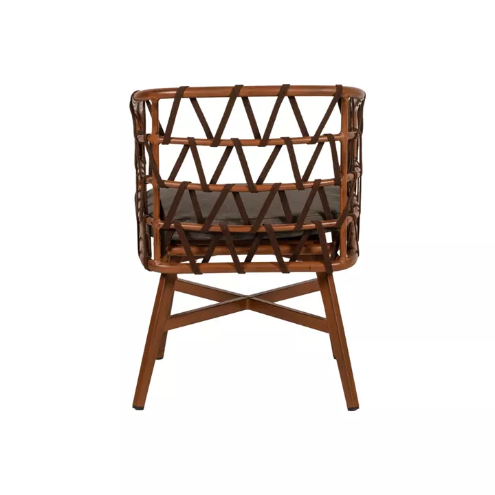 Πολυθρόνα Κήπου ArteLibre BOYOMA Καφέ Αλουμίνιο/Ύφασμα  57x61x79cm