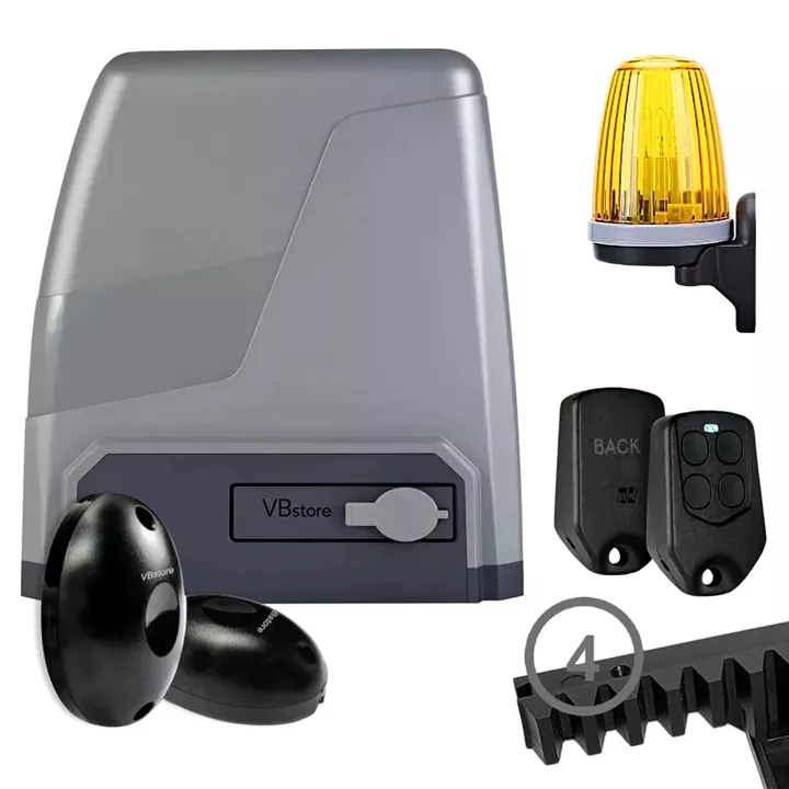 PROFELMNET Triton 15 FULL PACK με 1 τηλεχειριστήριο | Μηχανισμός συρόμενης γκαραζόπορτας 230V έως 1500kg