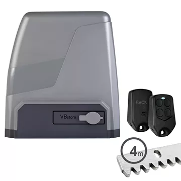 PROFELMNET Triton 20 μοτέρ συρόμενης γκαραζόπορτας 230V έως 2000kg με 1 τηλεχειριστήριο και πλακέτα 3433PROFELMNET Triton 8, 230V sliding gate motor up to 800kg, without rack, reliable performance and quiet operation, VBstore