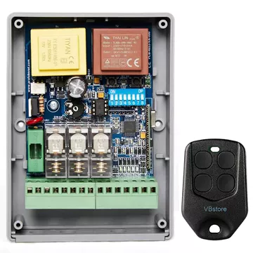 PROFELMNET PSR 3433 πίνακας ελέγχου 230V rolling code 433,92MHz έως 1200W για ρολά και συρόμενες πόρτες με 1 τηλεχειριστήριο