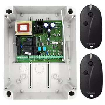 SEAV LRS 2035 ALARM πίνακας 230Vac για ρολό με alarm 2 ζωνών και 2 τηλεχειριστήρια RS2N